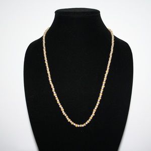 Vintage Jewelry - Vintage gold and pearl beaded necklace 24" Vintage Jewelry - Vintage gold and pearl beaded necklace 24"